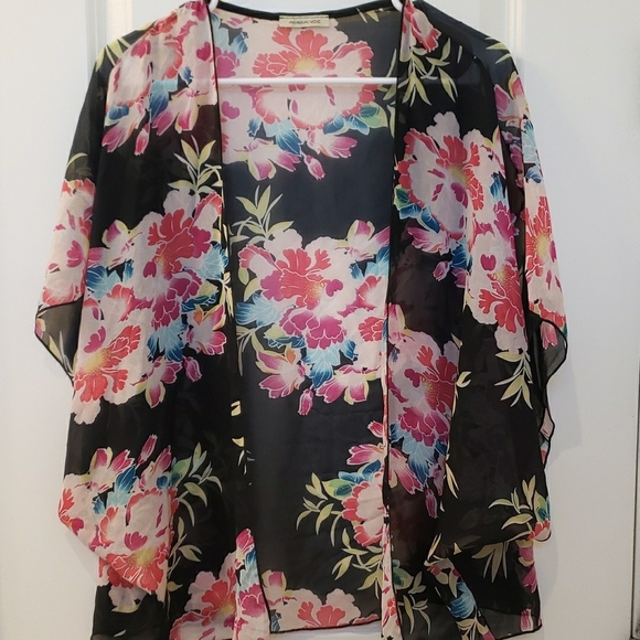 Ambiance Pink and Orange Boxy Tunic - Picture 3 of 3